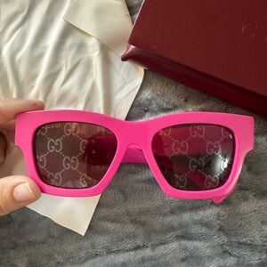 Brand New Gucci Bold Pink Sunglasses